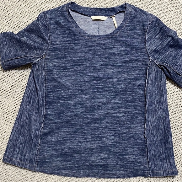 Anthropologie ZOA New York Denim tee Top - Picture 1 of 8
